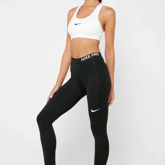Nike Dri-Fit Women's Black Pro Training Leggings Size Small - Picture 2 of 5
